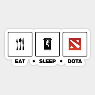 Eat Sleep Dota Sticker